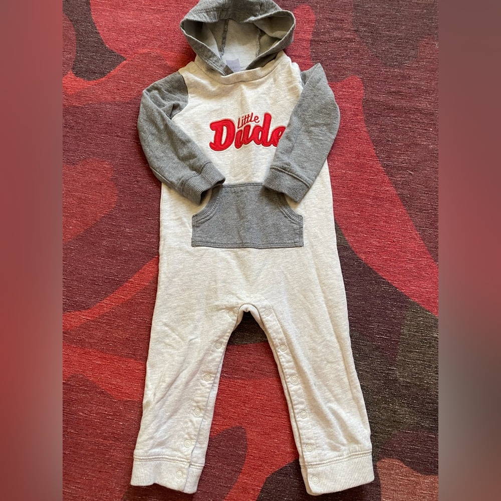 Carter's toddler long-sleeve hooded jumpsuit little dude